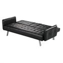 Sofa-bed black PU