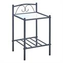 Bedside metal black 40X40