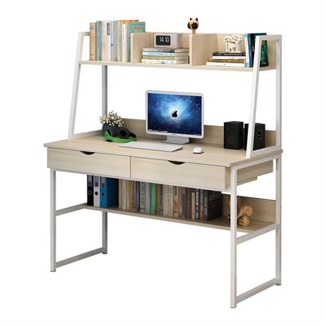 Desk maple 2 drawers 2 shelves 100Χ48