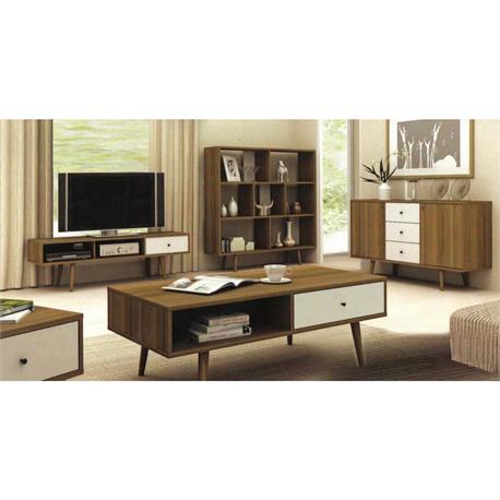 Μπουφές καρυδί -άσπρο 