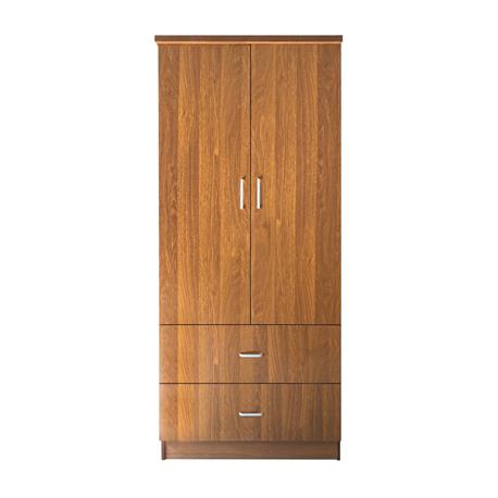 WARDROBE 2-draw. walnut 80x50x180