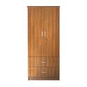 WARDROBE 2-draw. walnut 80x50x180
