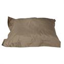Cushion pouf fabric brown