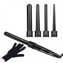 Curling iron with 5 ceramic edges