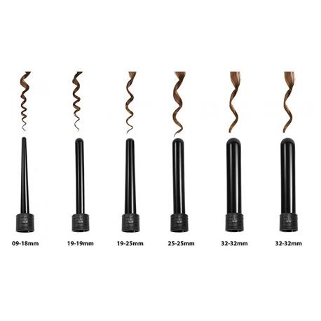 Curling iron with 5 ceramic edges