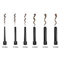 Curling iron with 5 ceramic edges