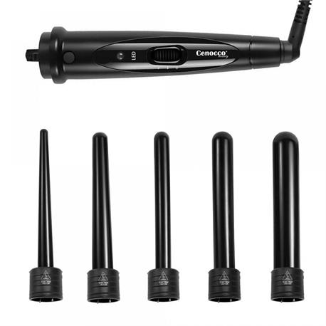 Curling iron with 5 ceramic edges