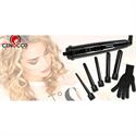 Curling iron with 5 ceramic edges