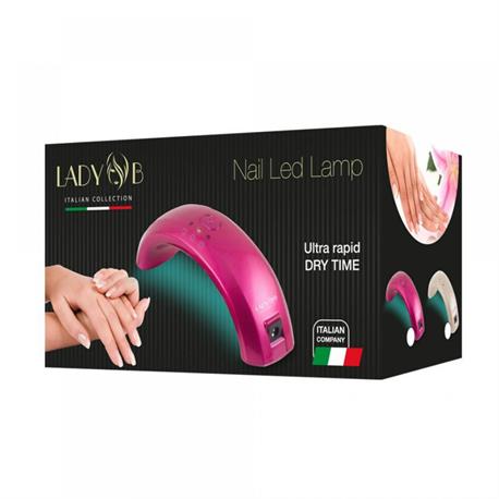 LED Λάμπα Νυχιών Ταξιδίου 9W Φούξια