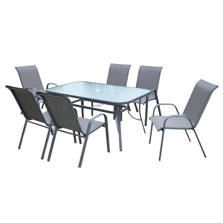 Set table + 6 armchairs