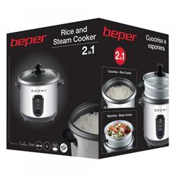 Electric Steamer & Rice cooker, 2 in 1 2