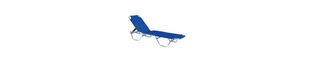 Sunbed - blue textilene