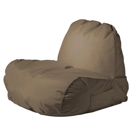 Pouf fabric brown