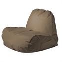 Pouf fabric brown