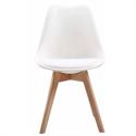 Chair white PP-seat PU