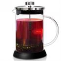 Coffee maker for French coffee - teapot 800ml Black Silver