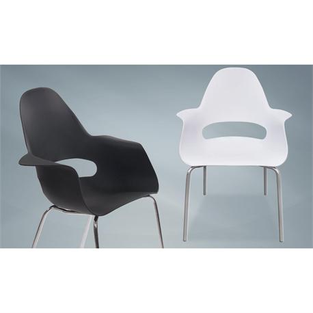 Πολυθρόνα χρώμιο-μαύροΡΡ