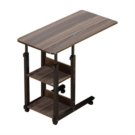 Side Table Steel Black / Dark Walnut