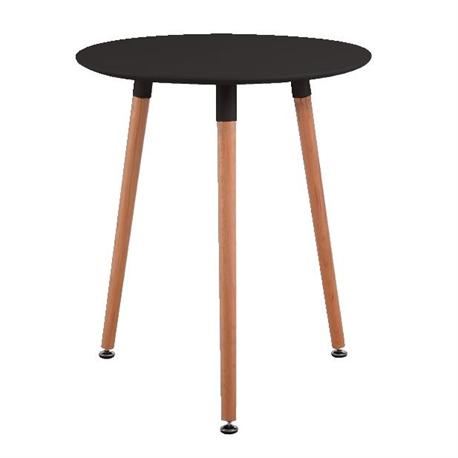 Τραπέζι MDF μαύρο Φ60 εκ