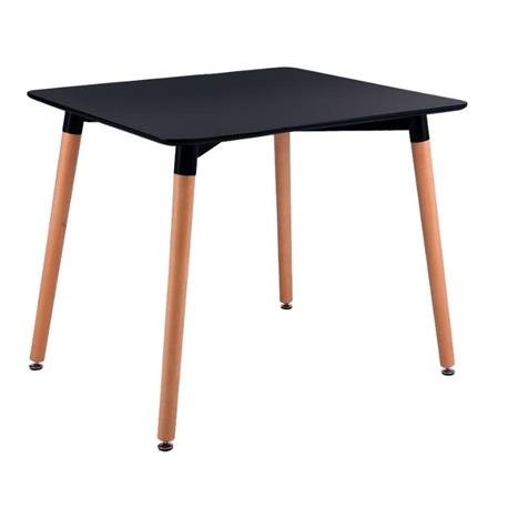 Τραπέζι MDF μαύρο 80x80 εκ