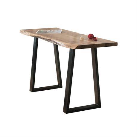 Console Table Acacia Natural Steel Black Slim