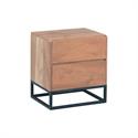 Bedside table acacia natural 50Χ40