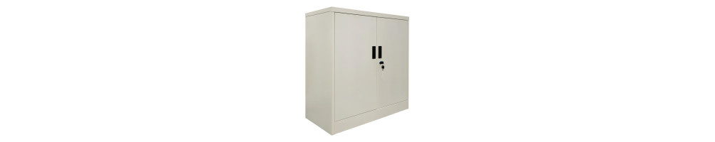 Cabinet with 2 shelves White