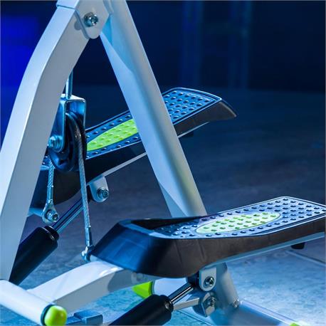 Folding stepper with digital meter