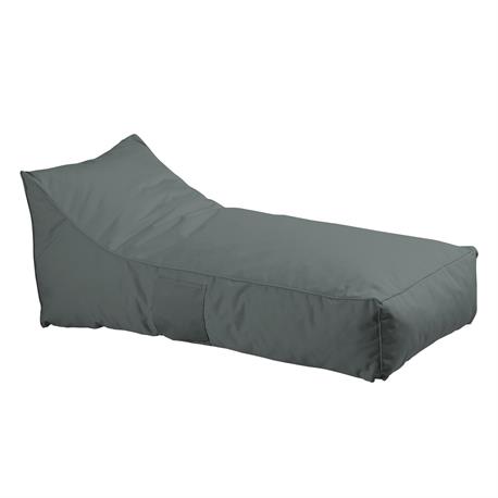 Ξαπλώστρα πουφ ύφασμα ανθρακί