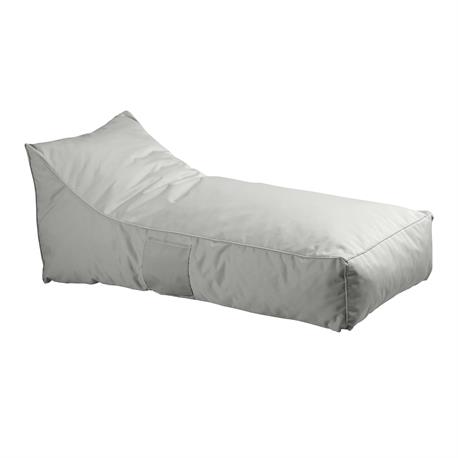 Ξαπλώστρα πουφ ύφασμα γκρι