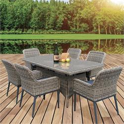 Set Τραπεζαρία Κήπου ALU-Wicker