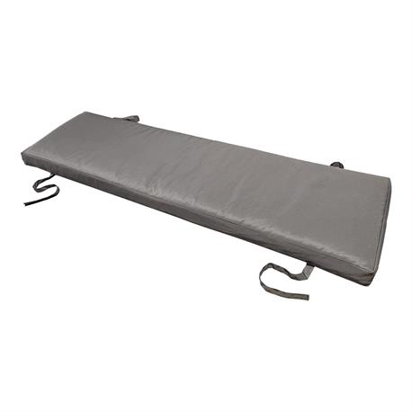 Bench Cushion Grey Fabric