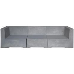3Θέσιος Καναπές Cement Grey