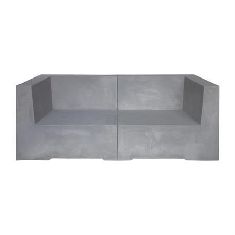 2-Seat Sofa Cement Grey