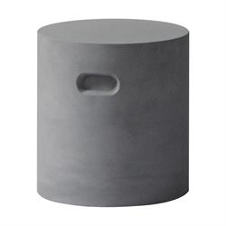 Σκαμπώ Κύλιδρος Cement Grey Φ37 εκ
