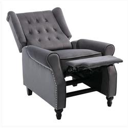 Relax Πολυθρόνα Velure Γκρι 2