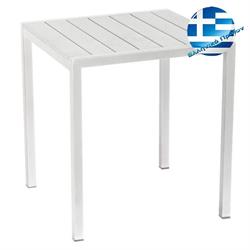 Square table white Pollywood 68Χ68 cm