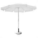 Aluminium umbrella white