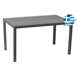 Rectangular table grey Pollywood 84Χ154 cm