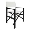 Director Armchair Alu Black / White