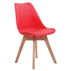 Καρέκλα κόκκινο ΡΡ- κάθισμα PU