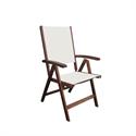 Folding Armchair 5-Pos Acacia