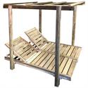 Set Sunbeds Pine