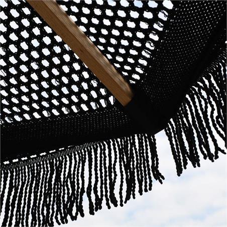 Wooden UMBRELLA Φ200 cm, Black