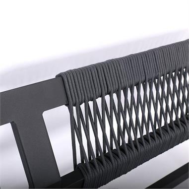 Set Σαλόνι Κήπου ALU 4 τεμ Ανθρακί