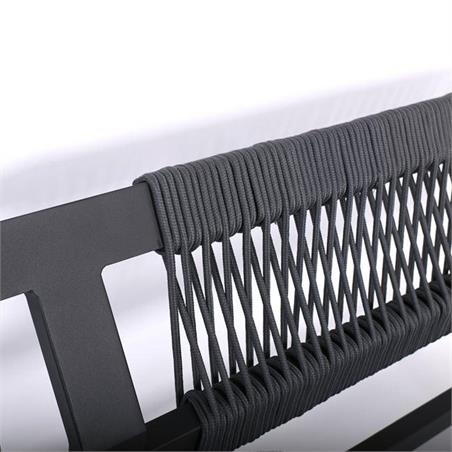 Set Σαλόνι Κήπου ALU 4 τεμ Ανθρακί