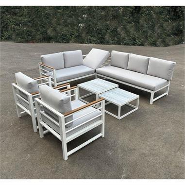 Set Σαλόνι Κήπου 6τεμ, Άσπρο