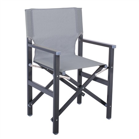Director Armchair Alu Anthracite / Grey