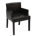 Armchair  dark brown PU