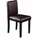 Chair promo dark brown PVC